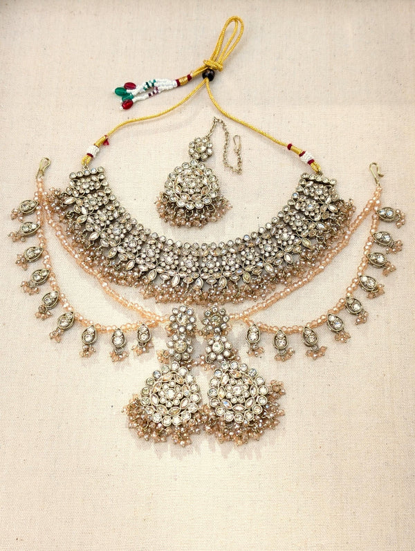 Amy Antique Polki Kundan Necklace Set