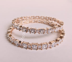 Rose Gold Diamante Bracelets