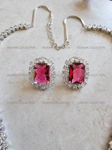 Inaya Ruby Pendant Necklace & Earrings