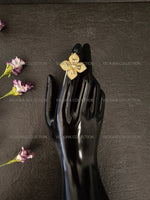 Load image into Gallery viewer, Pink Flower Kundan Ring
