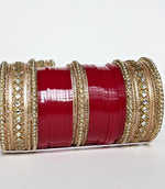 Load image into Gallery viewer, Punjabi Chooda with Kundan Bangles
