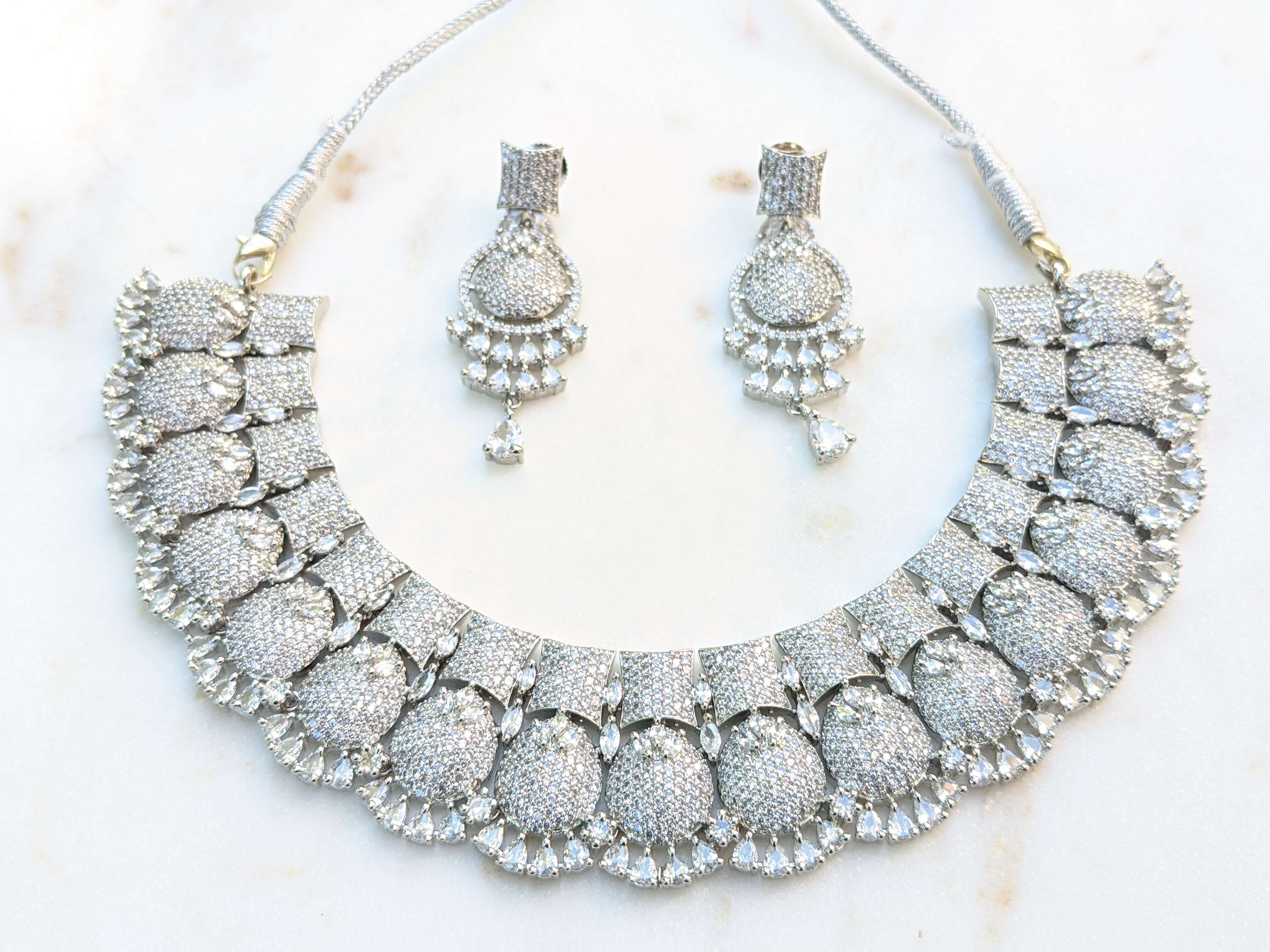 Party wear CZ Necklace & Earrings