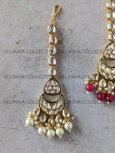 Disha Premium Gold Plated Kundan Tikka