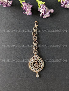 Sonia Rose Gold plated CZ Diamond Tikka