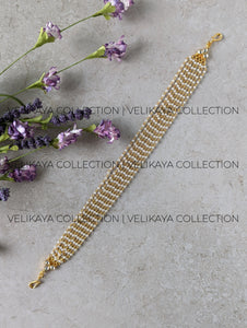 Sneha Pearl Kundan Headband or Sheeshphool