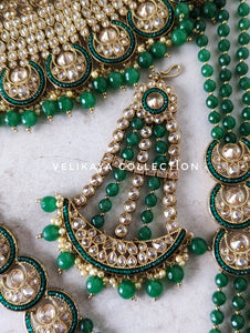 Siya - Emerald Green Bridal Set Complete