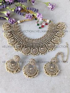 Aura - Champagne Wedding Necklace Set