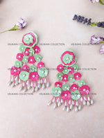 Load image into Gallery viewer, Flower Beaded Earrings
