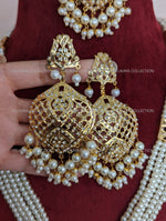 Load image into Gallery viewer, Heer Long Jadau Necklace Earrings Tikka
