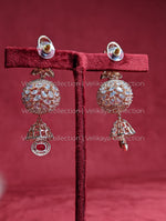 Load image into Gallery viewer, Elena Rose Gold Dangle Drop Earrings
