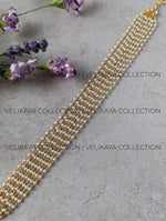 Load image into Gallery viewer, Sneha Pearl Kundan Headband or Sheeshphool
