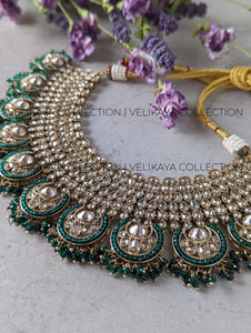 Aura - Green Wedding Necklace Set