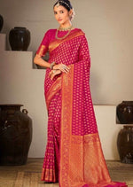 Load image into Gallery viewer, Pink Silk Saree with Blouse
