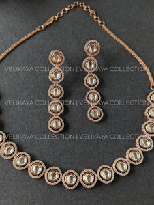 Sophie Uncut Kundan & American Diamond Necklace Set