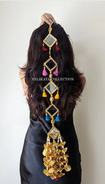 Load image into Gallery viewer, Paranda Hair Accessory for Indian and Pakistani Weddings.
