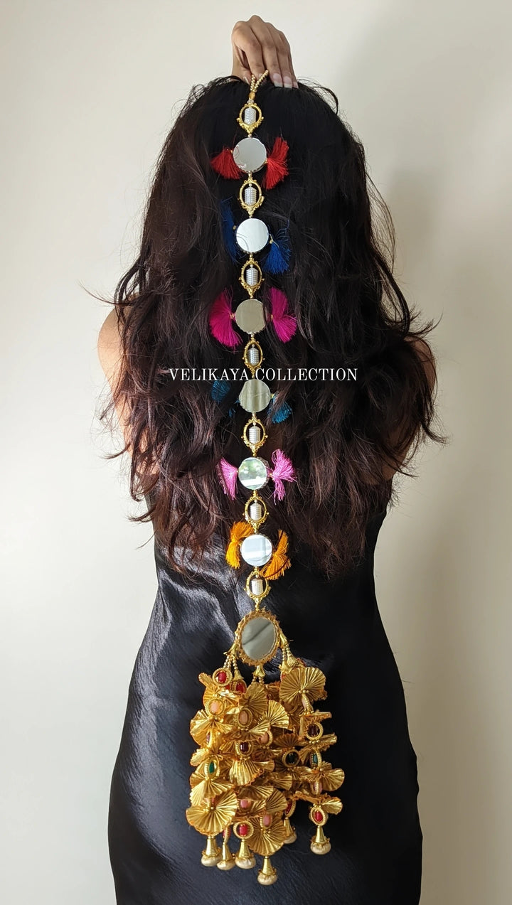 Paranda Hair Accessory for Indian and Pakistani Weddings.