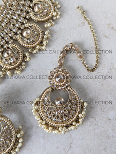 Aura - Champagne Wedding Necklace Set