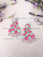 Load image into Gallery viewer, Flower Beaded Earrings
