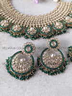 Load image into Gallery viewer, Aura - Green Wedding Necklace Set
