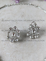 Load image into Gallery viewer, Shaheen Silver Kundan &amp; American Diamond Necklace Set
