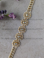 Load image into Gallery viewer, Maha Premium Gold Plated Pachi Kundan Headband or Sheeshphool
