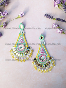 Ethnic Mirror Boho Earrings