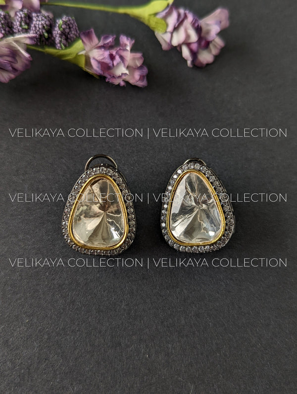 Anushka Dual Tone Polki Studs