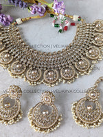 Load image into Gallery viewer, Aura - Champagne Wedding Necklace Set
