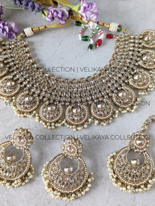 Aura - Champagne Wedding Necklace Set