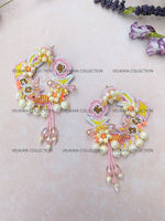 Load image into Gallery viewer, Beaded Flower Earrings
