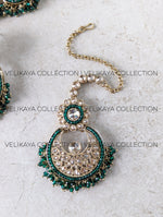 Load image into Gallery viewer, Aura - Green Wedding Necklace Set
